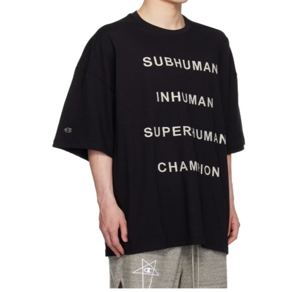 BNWT SS25 RICK OWENS x CHAMPION TOMMY T TSHIRT L - Picture 11 of 13